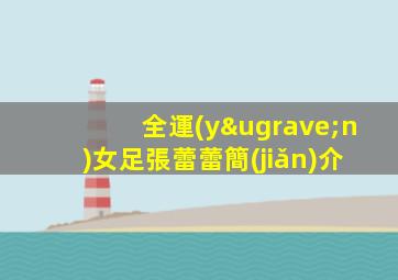 全運(yùn)女足張蕾蕾簡(jiǎn)介